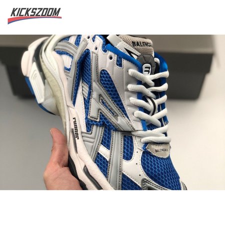Balenciaga Runner mesh and faux-leather trainers in blue Size:36-46