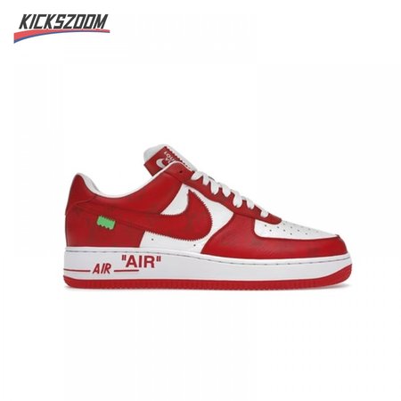 Louis Vuitton Nike Air Force 1 Low By Virgil Abloh White Red Size 40-45