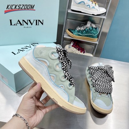 LANVIN Curb sneakers pale blue DRA2-A2121 Size 35-45