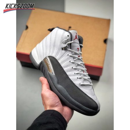 Air Jordan 12 Retro White Dark Grey Size 40-44