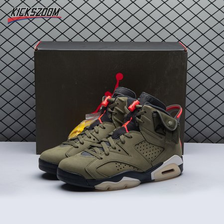 Travis Scott x Air Jordan 6 Retro 'Olive' CN1084 200 Size 40-47.5