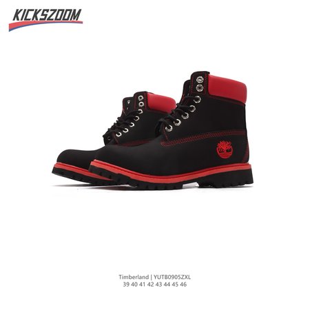 Timberland 6-inch Premium Boots Black Red Size 39-46