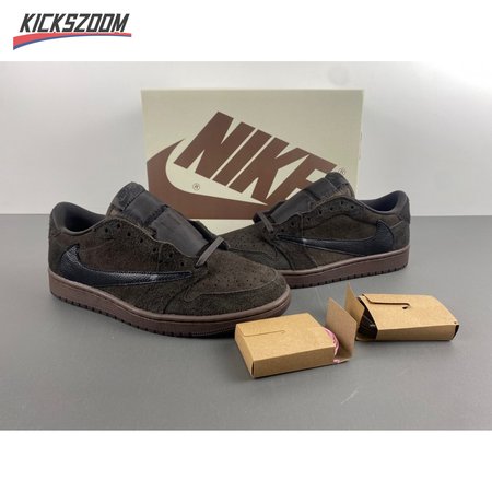 Travis Scott x Air Jordan 1 Low OG Velvet Brown DM7866-202 Size 36-48.5