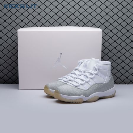 Jordan 11 Retro White Metallic Silver (Women's) AR0715-100 Size 36-44.5