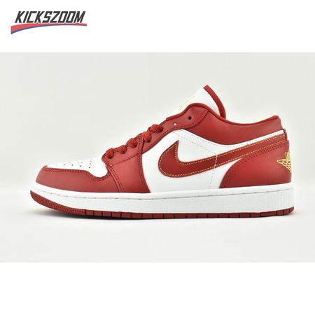 Jordan 1 Low Cardinal Red 553558-607 Unisex Size